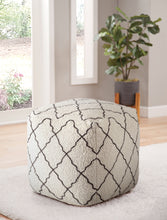 Load image into Gallery viewer, Lattice - Square Pouf - Beige