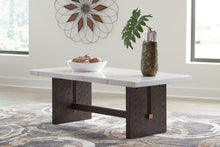 Load image into Gallery viewer, Burkhaus - White / Dark Brown - Rectangular Cocktail Table