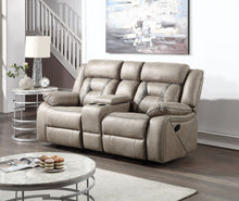 Load image into Gallery viewer, Tyson - Reclining Glider Console - Pearl Silver