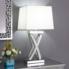 Load image into Gallery viewer, Dominick - Tapered Mirrored Acrylic Table Lamp - Silver
