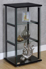 Load image into Gallery viewer, Cyclamen - 3-Shelf Clear Glass Curio Display Cabinet - Black