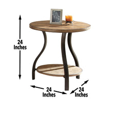 Load image into Gallery viewer, Denise - End Table Round - Brown