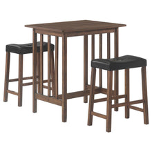 Load image into Gallery viewer, Oleander - 3 Piece Counter Height Dining Table Set Nut - Brown