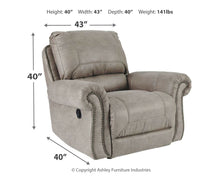 Load image into Gallery viewer, Olsberg - Steel - Rocker Recliner