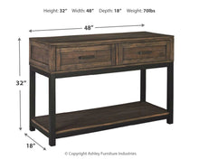 Load image into Gallery viewer, Johurst - Grayish Brown - Sofa Table