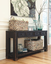 Load image into Gallery viewer, Gavelston - Black - Sofa Table