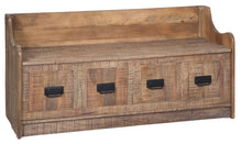 Load image into Gallery viewer, Garrettville - Brown - Storage Bench