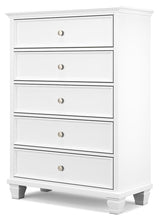 Load image into Gallery viewer, Fortman - White - Five Drawer Chest