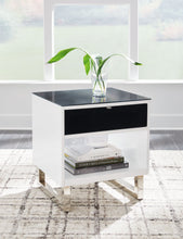 Load image into Gallery viewer, Gardoni - White / Black - Rectangular End Table