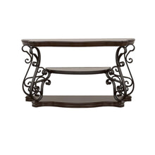 Load image into Gallery viewer, Laney - Scrollwork Entryway Sofa Console Table - Deep Merlot