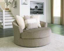 Load image into Gallery viewer, Creswell - Stone - Oversized Swivel Accent Chair