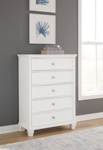 Load image into Gallery viewer, Fortman - White - Five Drawer Chest