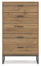 Load image into Gallery viewer, Deanlow - Honey - Five Drawer Chest