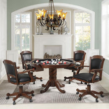 Load image into Gallery viewer, Turk - 5-Piece Dining And Game Table Set - Tobacco