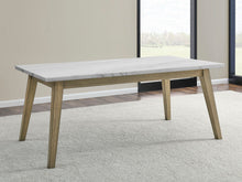 Load image into Gallery viewer, Vida - White Marble Top Dining Table - Dark Brown