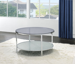 Frostine - Round Coffee Table - Silver