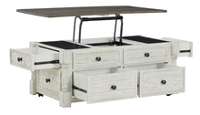Load image into Gallery viewer, Havalance - White / Gray - Lift Top Cocktail Table with Storage Drawers
