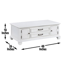 Load image into Gallery viewer, Charlestown - Lift Top Coffee Table - White