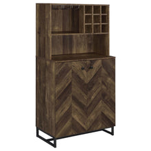 Load image into Gallery viewer, Mendoza - 2 Door Home Bar Cabinet Wine Storage - Rustic Oak