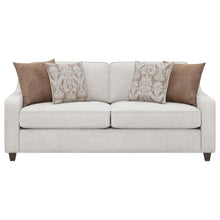 Load image into Gallery viewer, Christine - Upholstered Sloped Arm Sofa - Beige