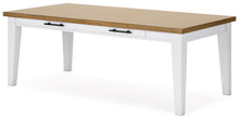 Load image into Gallery viewer, Ashbryn - White / Natural - Rectangular Dining Room Table