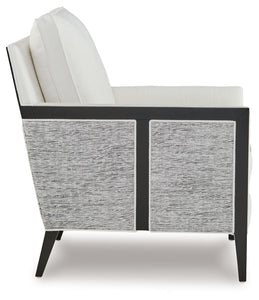 Ardenworth - Black / Ivory - Accent Chair