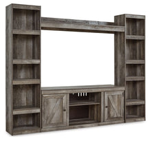 Load image into Gallery viewer, Wynnlow - Gray - 4-Piece Entertainment Center With LG TV Stand W/Fireplace Option