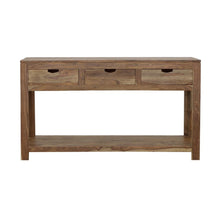 Load image into Gallery viewer, Esther - 3-Drawer Wood Console Table - Natural Sheesham