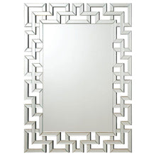 Load image into Gallery viewer, Forman - Greek Motif Frameless Wall Mirror - Silver