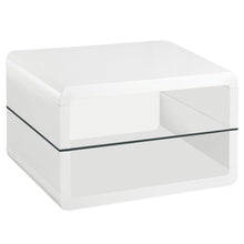 Load image into Gallery viewer, Elana - 1-Shelf Rectangular Side End Table - White High Gloss