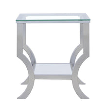 Load image into Gallery viewer, Saide - Square Glass Top Side End Table - Chrome