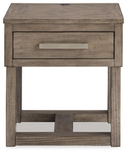 Load image into Gallery viewer, Loyaska - Grayish Brown - Rectangular End Table