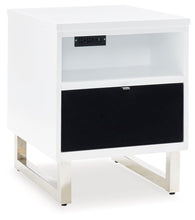 Load image into Gallery viewer, Gardoni - White / Black - Chair Side End Table