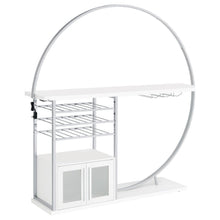 Load image into Gallery viewer, Risley - 2-Door Circular LED Home Bar With Wine Storage