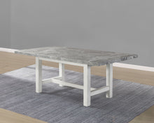 Load image into Gallery viewer, Canova - Gray Marble Top Dining - White