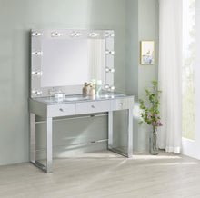 Load image into Gallery viewer, Umbridge - 3-Drawer Vanity Set With Lighting - Chrome And White