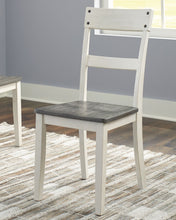 Load image into Gallery viewer, Nelling - White / Brown / Beige - 6 Pc. - Dining Room Table, 4 Side Chairs