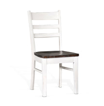 Load image into Gallery viewer, Carriage House - Ladderback Chair - White / Dark Brown