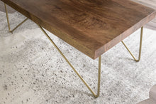 Load image into Gallery viewer, Walter - Brass Inlay Cocktail Table - Brown
