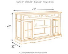 Load image into Gallery viewer, Roddinton - Dark Brown - XL TV Stand w/Fireplace Option
