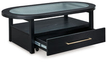 Load image into Gallery viewer, Winbardi - Black - Oval Cocktail Table