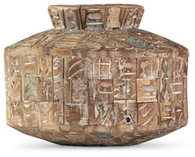 Load image into Gallery viewer, Meltland - Natural / Black - Vase - Square