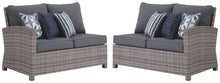 Load image into Gallery viewer, Salem - Gray - Raf / Laf Loveseat W/Cush (Set of 2)