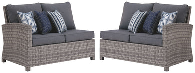 Salem - Gray - Raf / Laf Loveseat W/Cush (Set of 2)