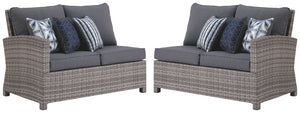 Salem - Gray - Raf / Laf Loveseat W/Cush (Set of 2)