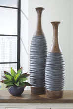 Load image into Gallery viewer, Blayze - Antique Gray / Brown - Vase Set (Set of 2)