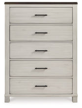 Load image into Gallery viewer, Darborn - Gray / Brown - Five Drawer Chest