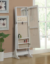 Load image into Gallery viewer, Zayas - Cheval Mirror With Jewelry Storage - White