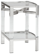 Load image into Gallery viewer, Chaseton - Clear / Silver Finish - Accent Table