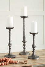 Load image into Gallery viewer, Eravell - Pewter Finish - Candle Holder Set (Set of 3)